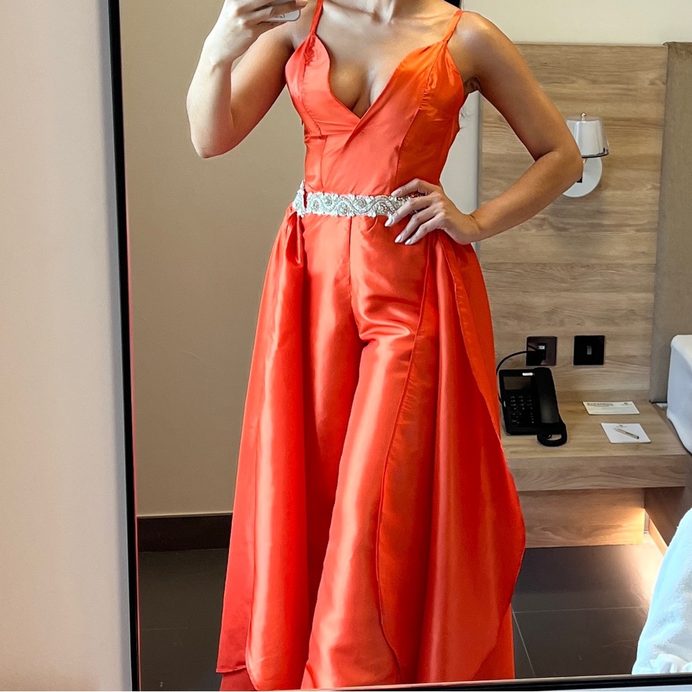 Custom Orange women’s jumpsuit
